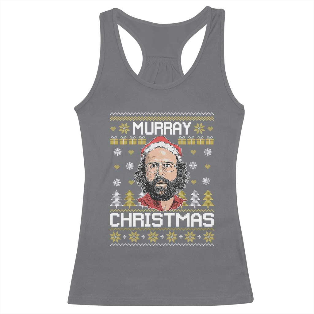 Funny Murray Christmas Racerback Tank Top Stranger Xmas Things Holiday Movie TS11 Charcoal Print Your Wear