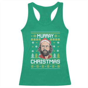 Funny Murray Christmas Racerback Tank Top Stranger Xmas Things Holiday Movie TS11 Irish Green Print Your Wear