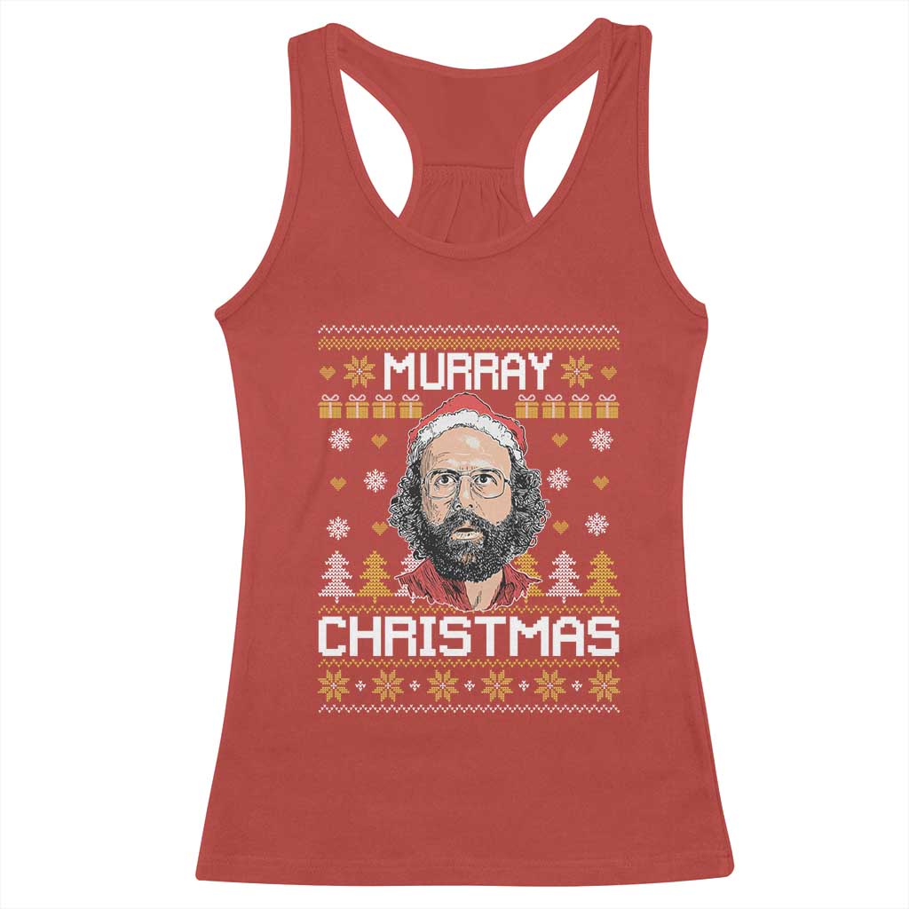 Funny Murray Christmas Racerback Tank Top Stranger Xmas Things Holiday Movie TS11 Red Print Your Wear