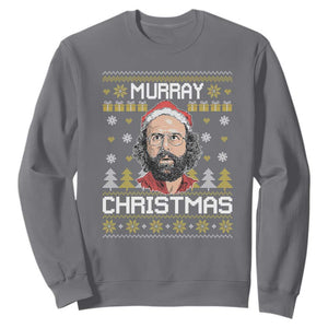 Funny Murray Christmas Sweatshirt Stranger Xmas Things Holiday Movie TS11 Charcoal Print Your Wear