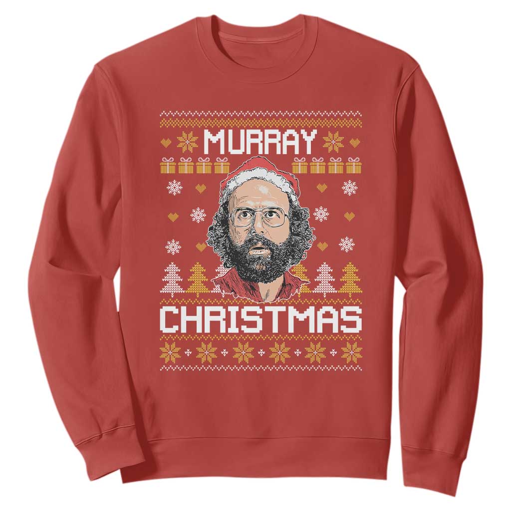 Funny Murray Christmas Sweatshirt Stranger Xmas Things Holiday Movie TS11 Red Print Your Wear