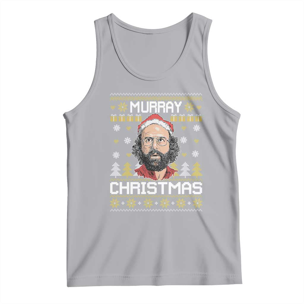 Funny Murray Christmas Tank Top Stranger Xmas Things Holiday Movie TS11 Athletic Heather Print Your Wear
