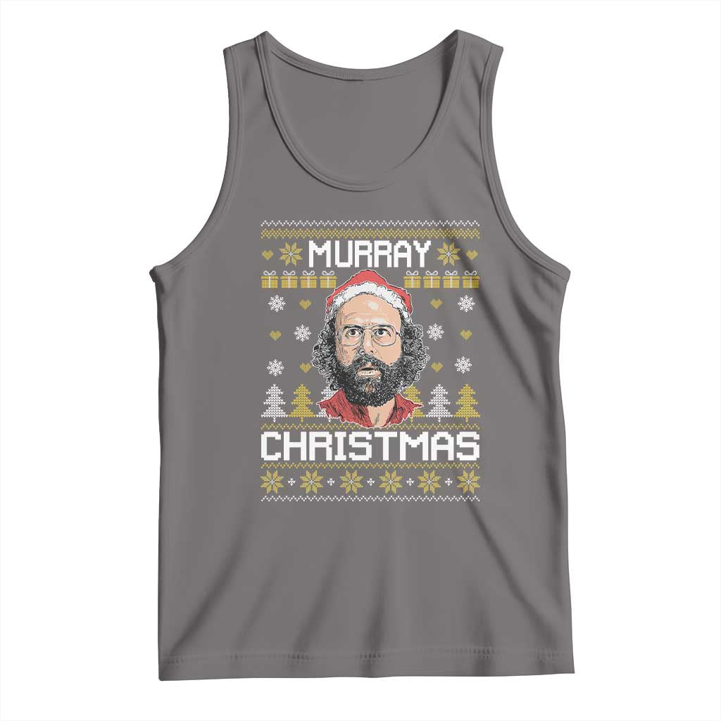 Funny Murray Christmas Tank Top Stranger Xmas Things Holiday Movie TS11 Deep Heather Print Your Wear