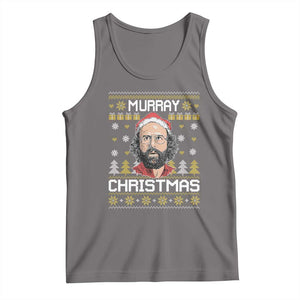 Funny Murray Christmas Tank Top Stranger Xmas Things Holiday Movie TS11 Deep Heather Print Your Wear
