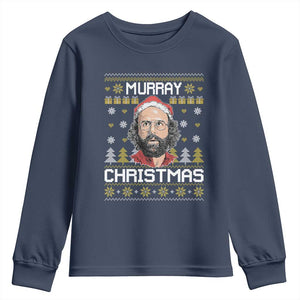 Funny Murray Christmas Youth Sweatshirt Stranger Xmas Things Holiday Movie TS11 Navy Print Your Wear