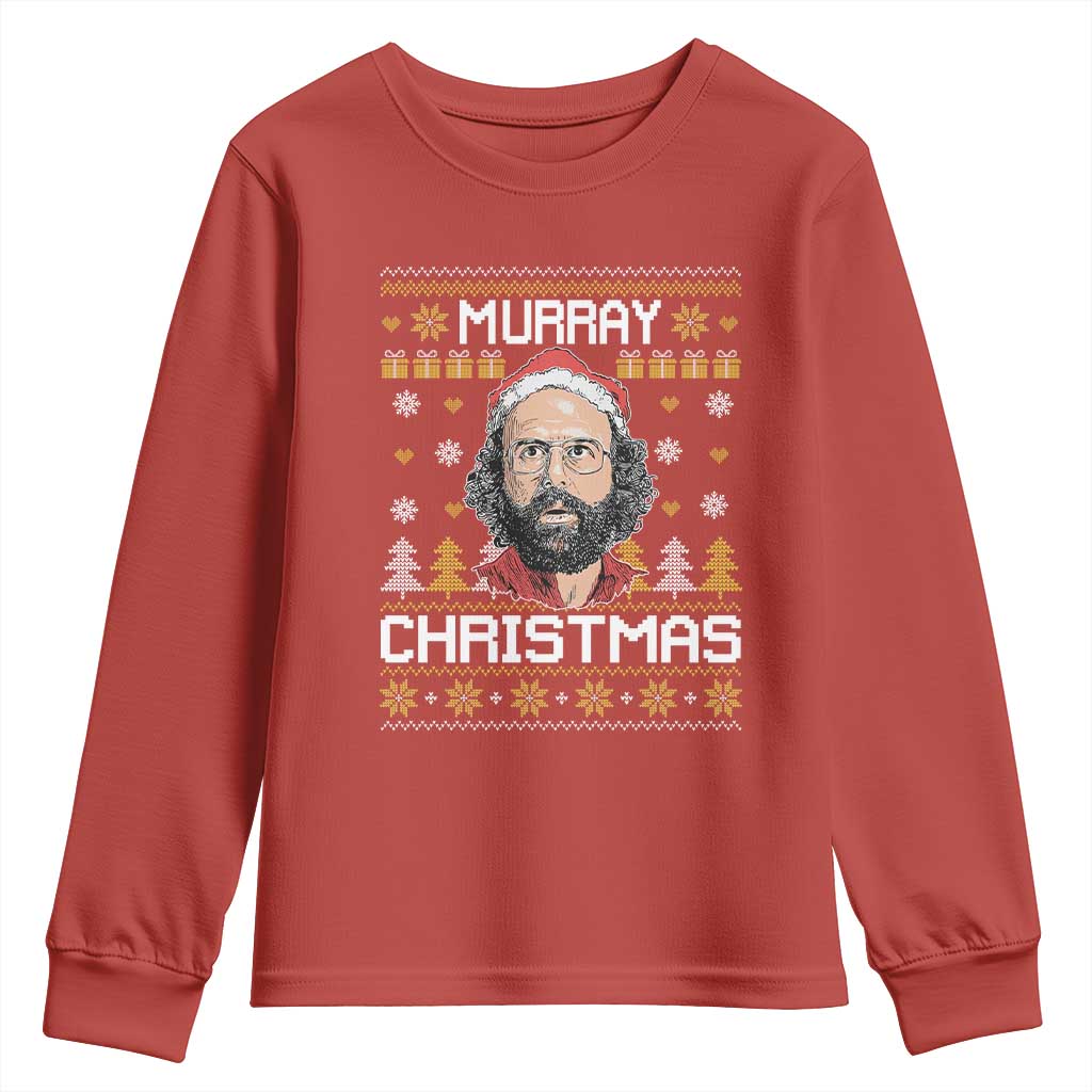 Funny Murray Christmas Youth Sweatshirt Stranger Xmas Things Holiday Movie TS11 Red Print Your Wear