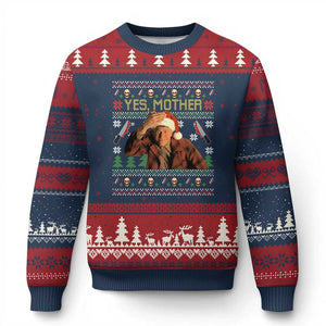 Ed Gein Xmas Ugly Christmas Sweater Funny Yes Mother Xmas Serial Killer TS11 Navy Red Print Your Wear