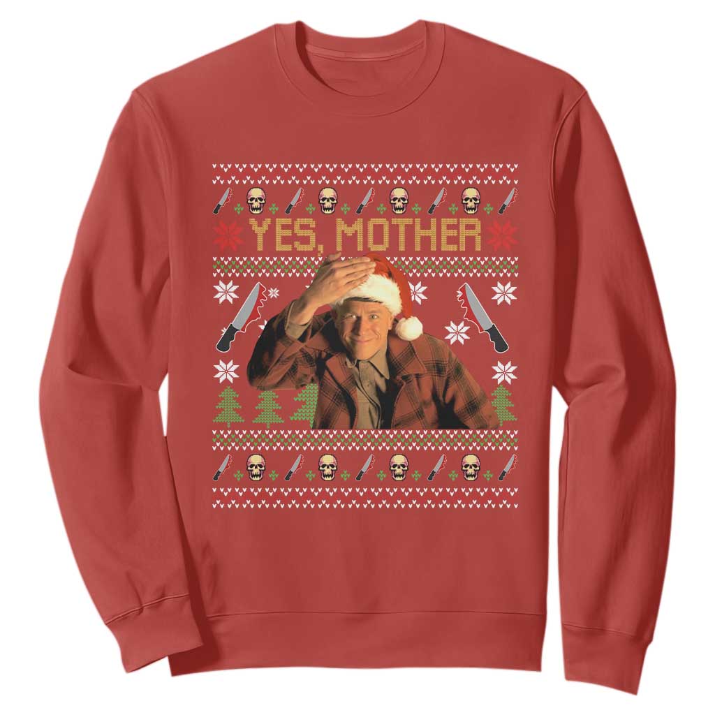 Ed Gein Christmas Sweatshirt Funny Yes Mother Xmas Serial Killer TS11 Red Print Your Wear