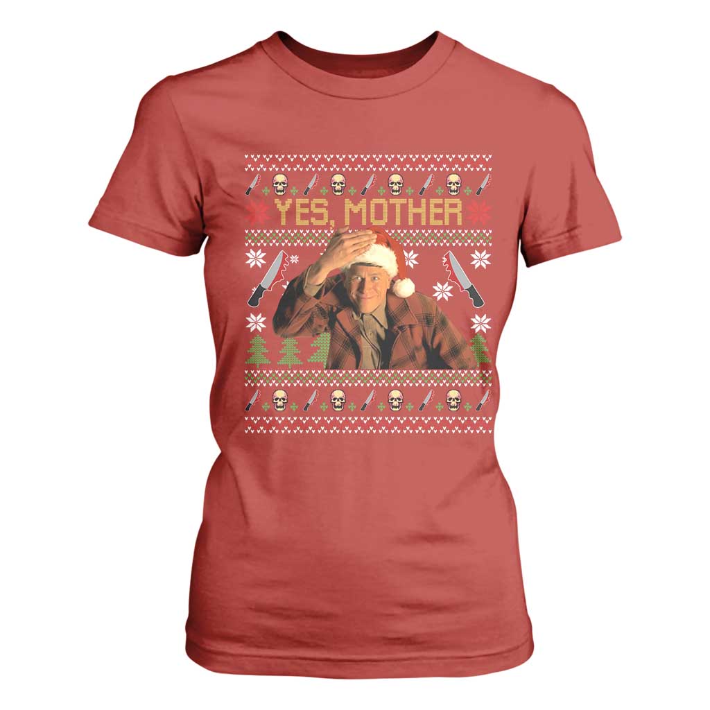 Ed Gein Christmas T Shirt For Women Funny Yes Mother Xmas Serial Killer TS11 Red Print Your Wear