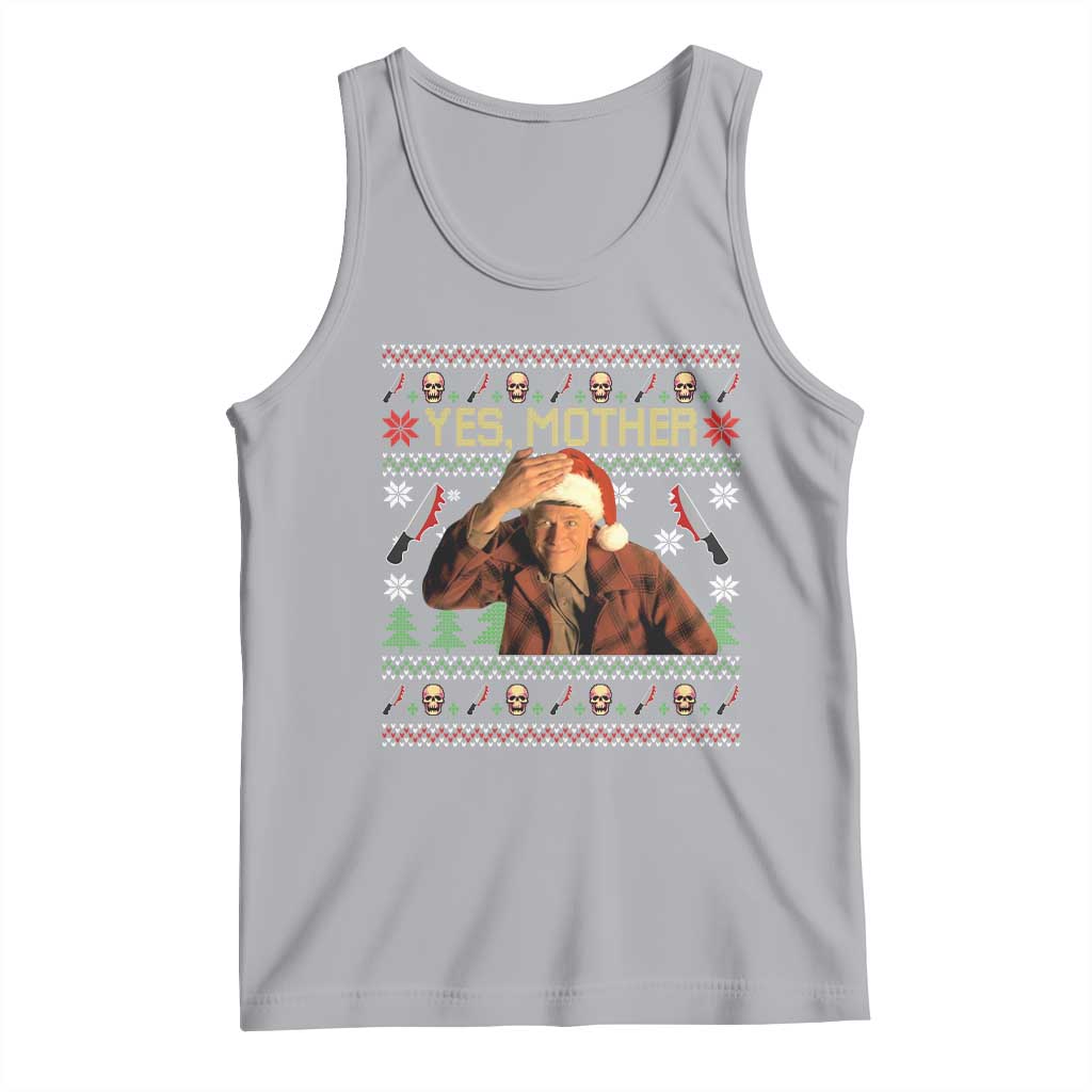Ed Gein Christmas Tank Top Funny Yes Mother Xmas Serial Killer TS11 Athletic Heather Print Your Wear