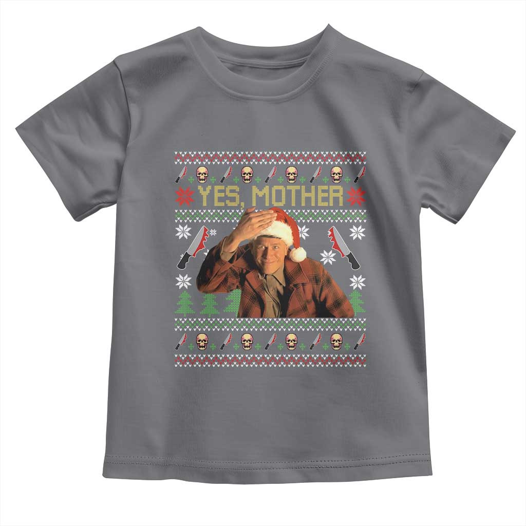 Ed Gein Christmas Toddler T Shirt Funny Yes Mother Xmas Serial Killer TS11 Charcoal Print Your Wear