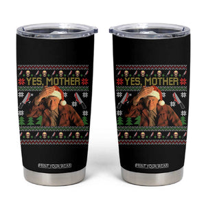 Ed Gein Christmas Tumbler Cup Funny Yes Mother Xmas Serial Killer TS11 Black Print Your Wear