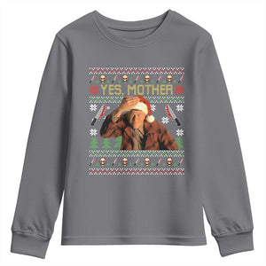 Ed Gein Christmas Youth Sweatshirt Funny Yes Mother Xmas Serial Killer TS11 Charcoal Print Your Wear