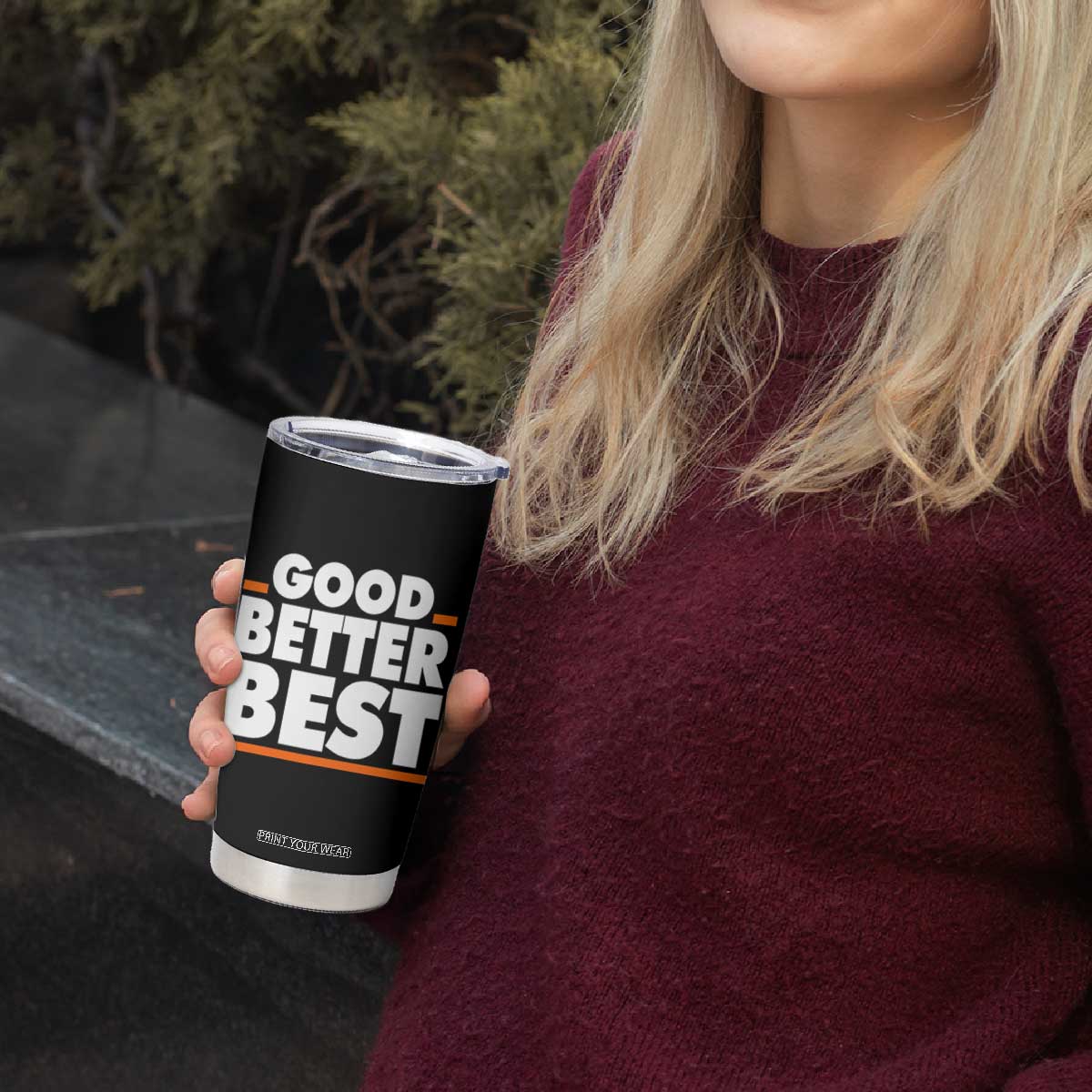 Good Better Best Tumbler Cup CFB Motivation American Football TS11 Print Your Wear