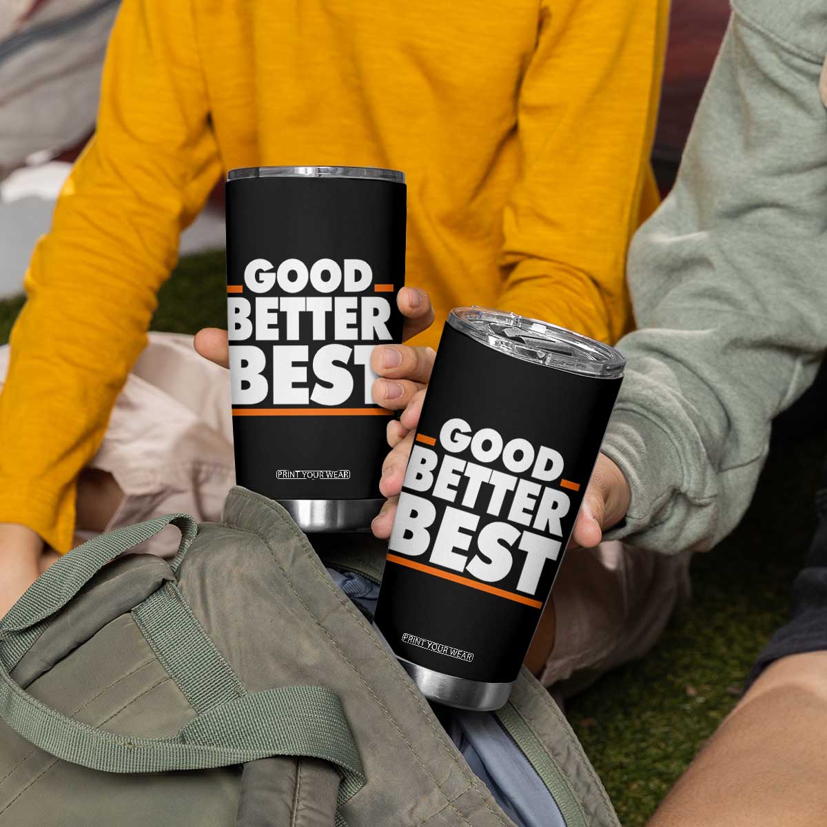 Good Better Best Tumbler Cup Chicago Motivation American Football TS11 Print Your Wear