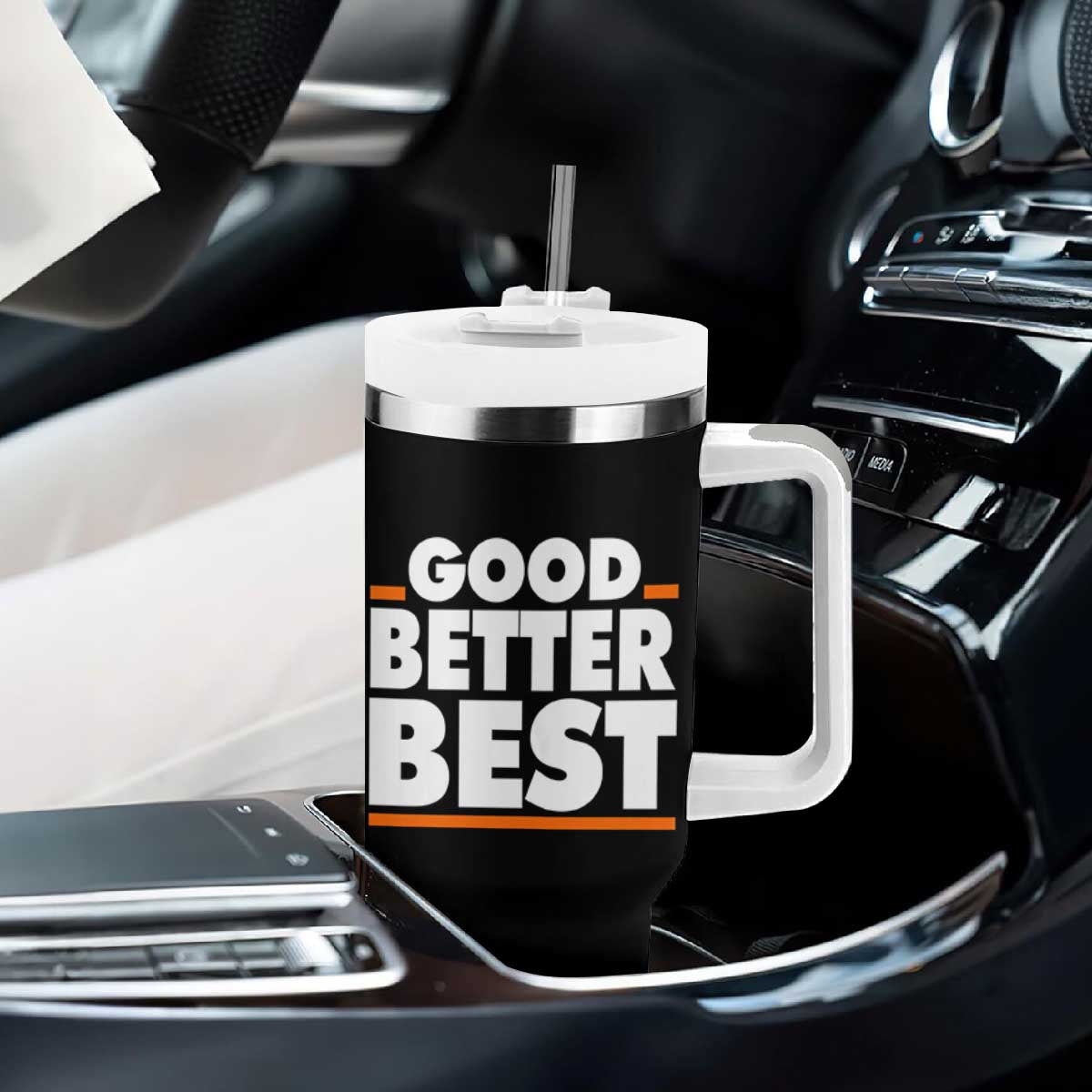 Good Better Best Tumbler With Handle CFB Motivation American Football TS11 Print Your Wear