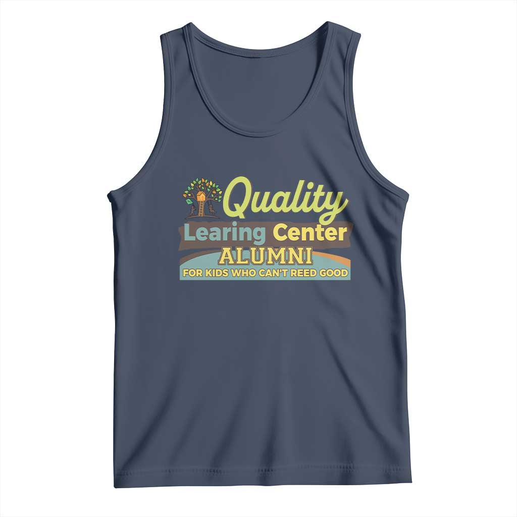 Funny Minnesota Learing Center Alumni For Kids Who Cant Reed Good Tank Top TS11 Navy Print Your Wear