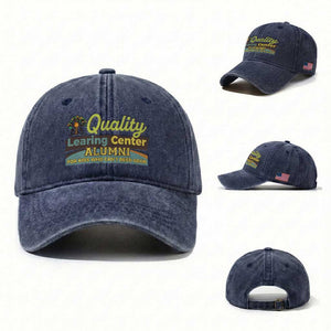 Funny Minnesota Learing Center Alumni For Kids Who Cant Reed Good Washed Cotton Baseball Cap TS11 Washed Cap Universal Fit Navy Print Your Wear