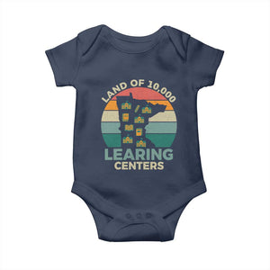 Funny Land Of 10000 Learing Center Baby Onesie Anti Scam Awareness TS11 Navy Print Your Wear