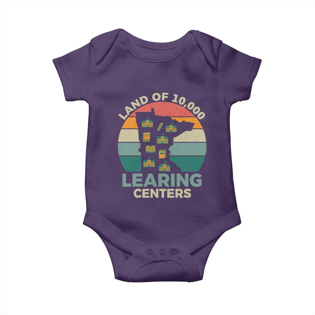 Funny Land Of 10000 Learing Center Baby Onesie Anti Scam Awareness TS11 Purple Print Your Wear