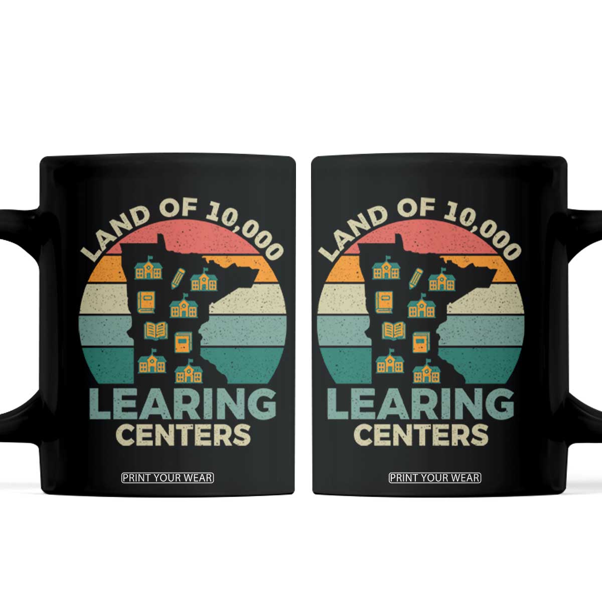 Funny Land Of 10000 Learing Center Coffee Mug Anti Scam Awareness TS11 Black Print Your Wear