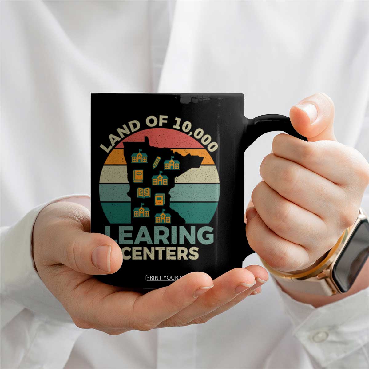 Funny Land Of 10000 Learing Center Coffee Mug Anti Scam Awareness TS11 Print Your Wear