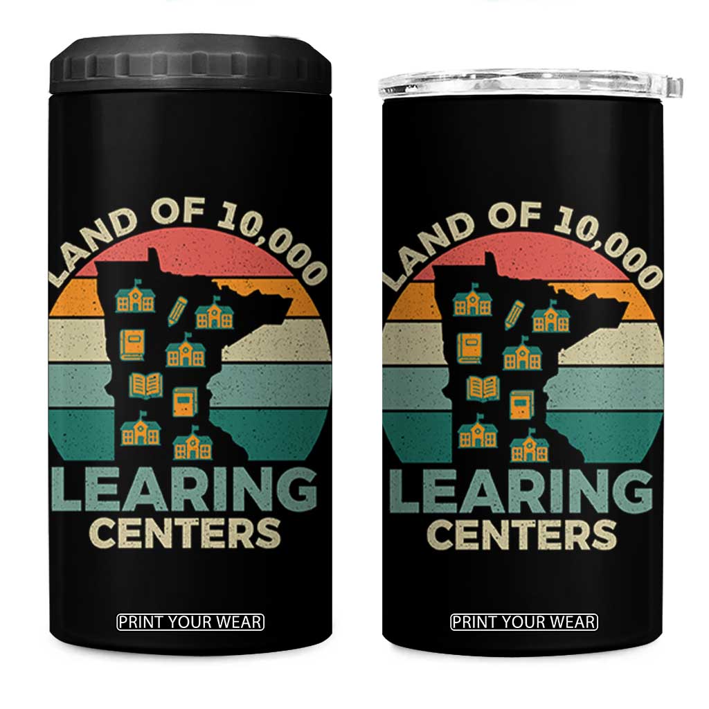 Funny Land Of 10000 Learing Center 4 in 1 Can Cooler Tumbler Anti Scam Awareness TS11 One Size: 16 oz Black Print Your Wear