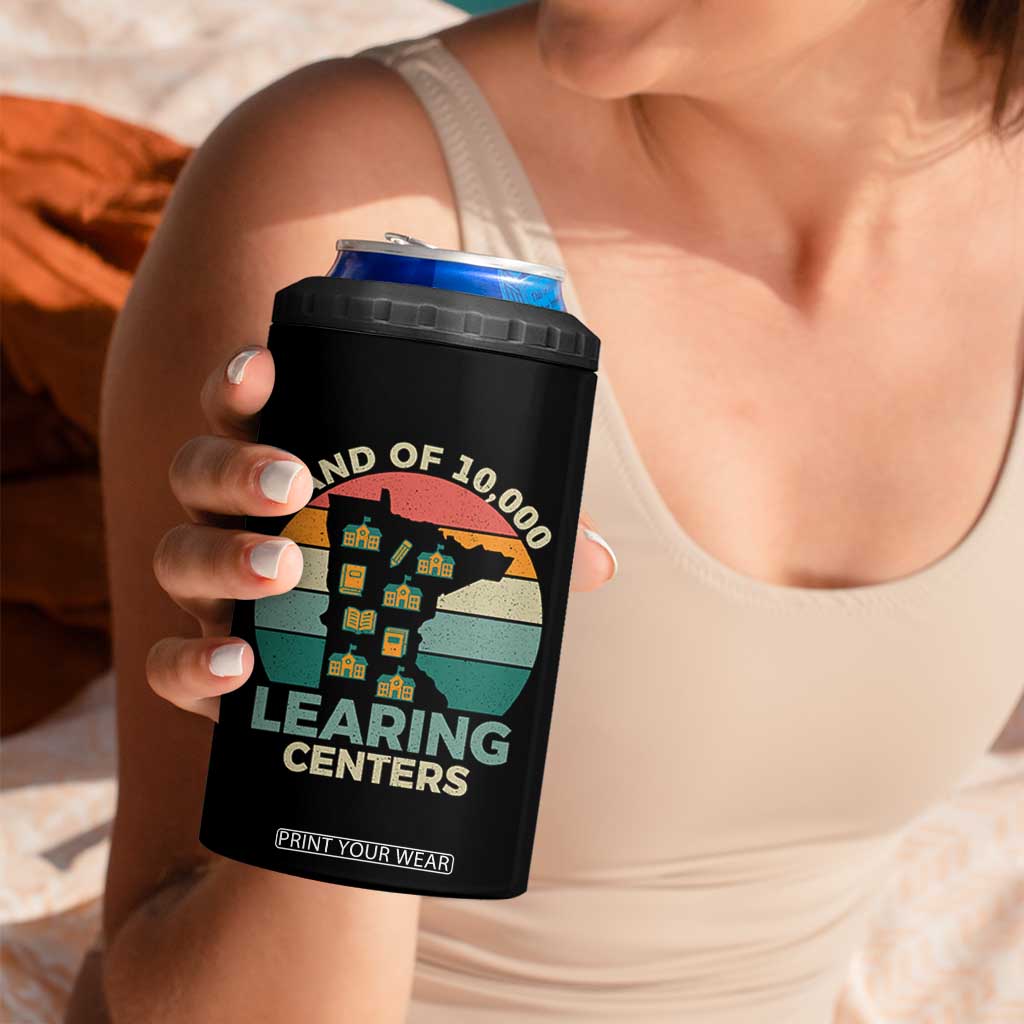 Funny Land Of 10000 Learing Center 4 in 1 Can Cooler Tumbler Anti Scam Awareness TS11 Print Your Wear