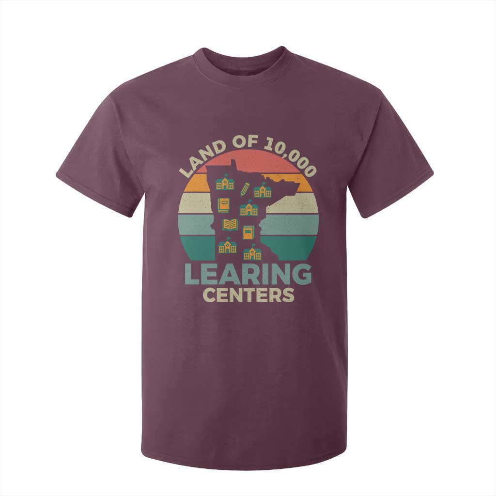 Funny Land Of 10000 Learing Center T Shirt For Kid Anti Scam Awareness TS11 Maroon Print Your Wear