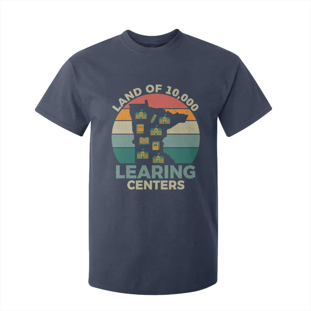 Funny Land Of 10000 Learing Center T Shirt For Kid Anti Scam Awareness TS11 Navy Print Your Wear