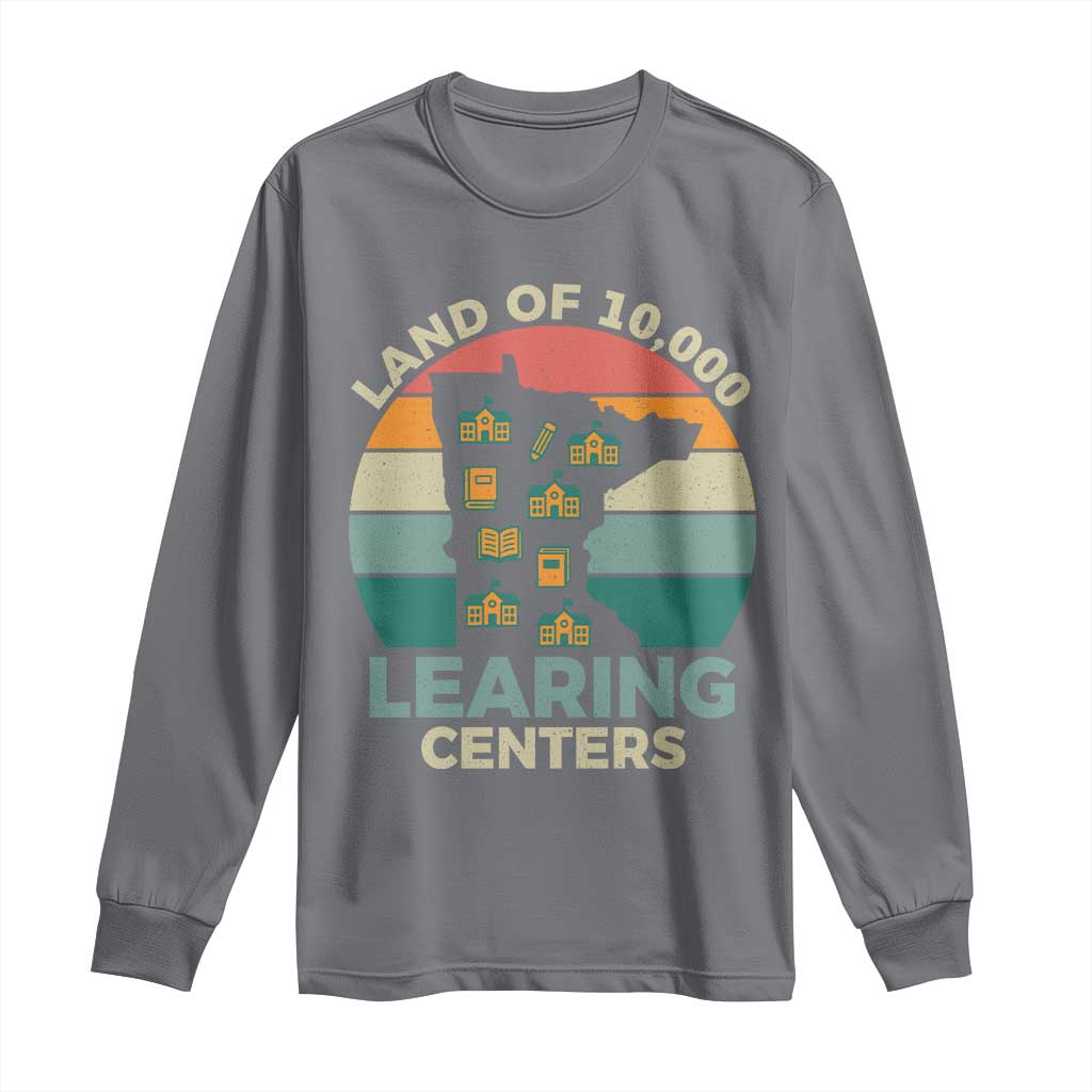 Funny Land Of 10000 Learing Center Long Sleeve Shirt Anti Scam Awareness TS11 Charcoal Print Your Wear
