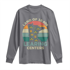 Funny Land Of 10000 Learing Center Long Sleeve Shirt Anti Scam Awareness TS11 Charcoal Print Your Wear