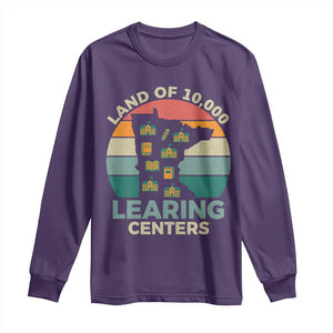 Funny Land Of 10000 Learing Center Long Sleeve Shirt Anti Scam Awareness TS11 Purple Print Your Wear