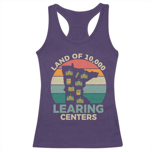 Funny Land Of 10000 Learing Center Racerback Tank Top Anti Scam Awareness TS11 Purple Print Your Wear