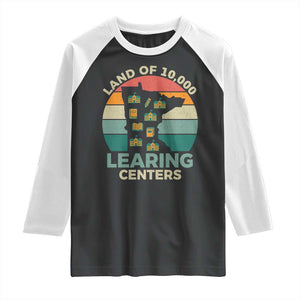Funny Land Of 10000 Learing Center Raglan Shirt Anti Scam Awareness TS11 Black White Print Your Wear