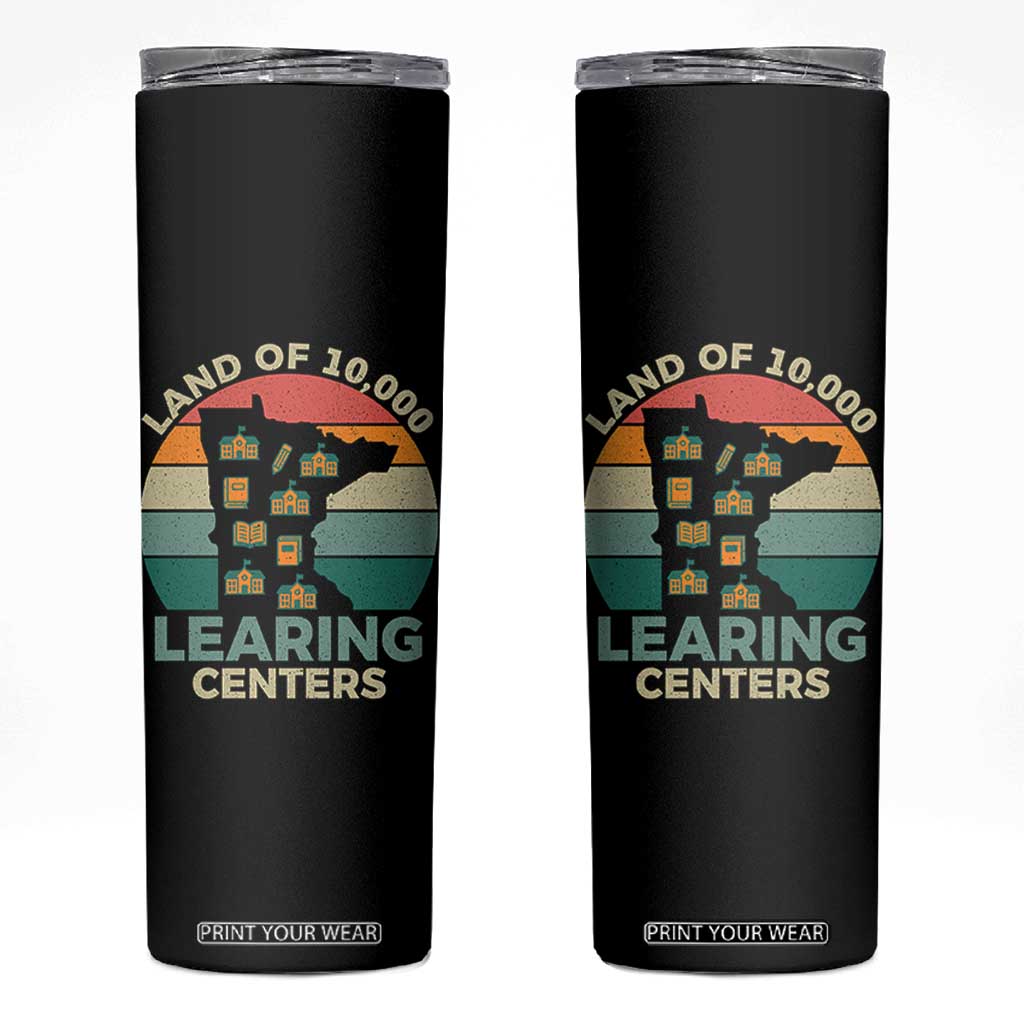Funny Land Of 10000 Learing Center Skinny Tumbler Anti Scam Awareness TS11 Black Print Your Wear