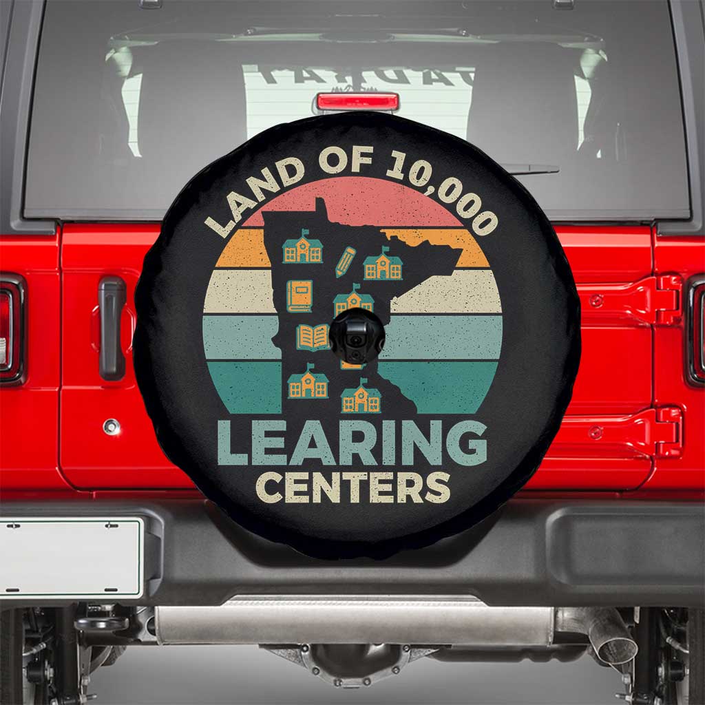 Funny Land Of 10000 Learing Center Spare Tire Cover Anti Scam Awareness TS11 Black Print Your Wear