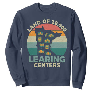 Funny Land Of 10000 Learing Center Sweatshirt Anti Scam Awareness TS11 Navy Print Your Wear