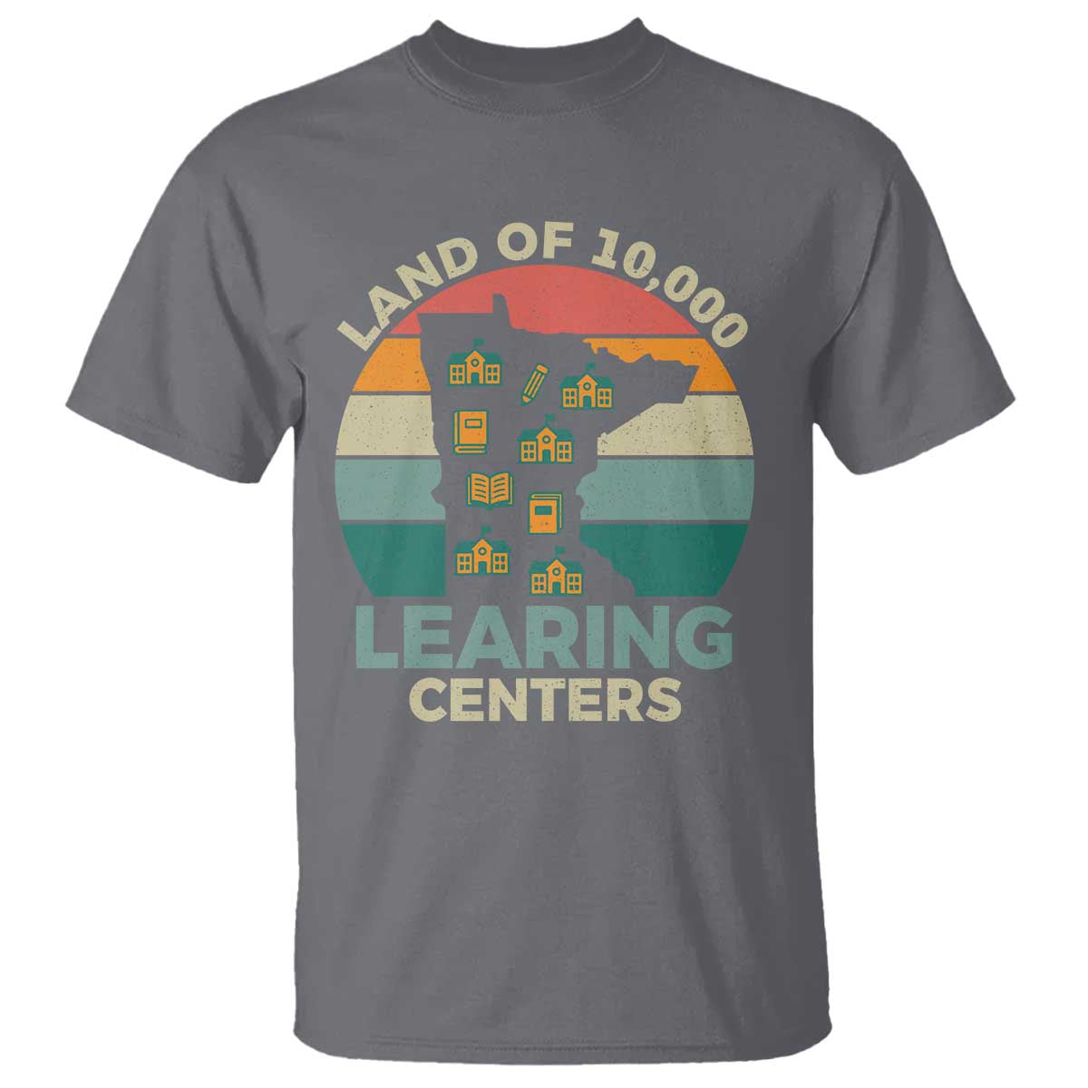 Funny Land Of 10000 Learing Center T Shirt Anti Scam Awareness TS11 Charcoal Print Your Wear