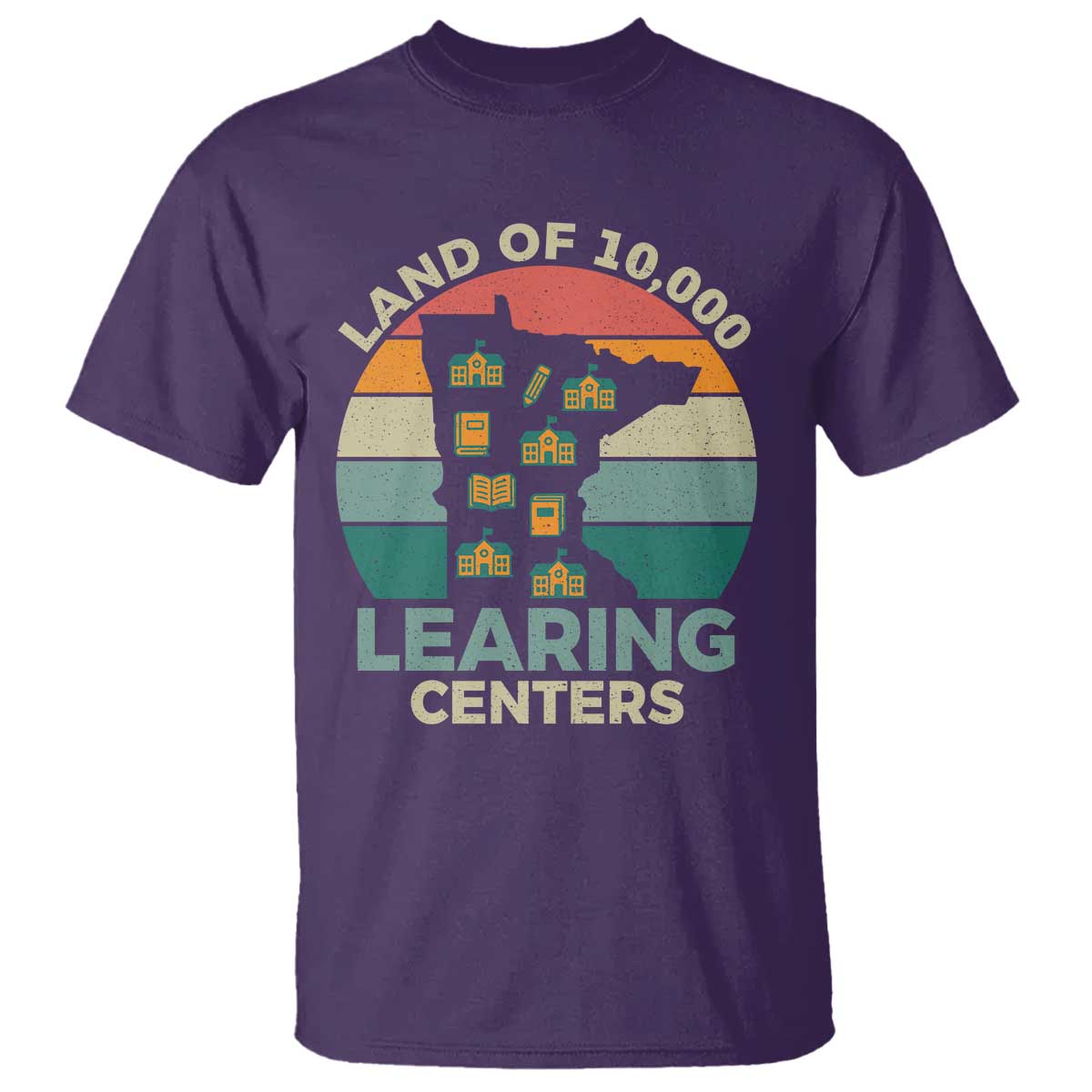 Funny Land Of 10000 Learing Center T Shirt Anti Scam Awareness TS11 Purple Print Your Wear
