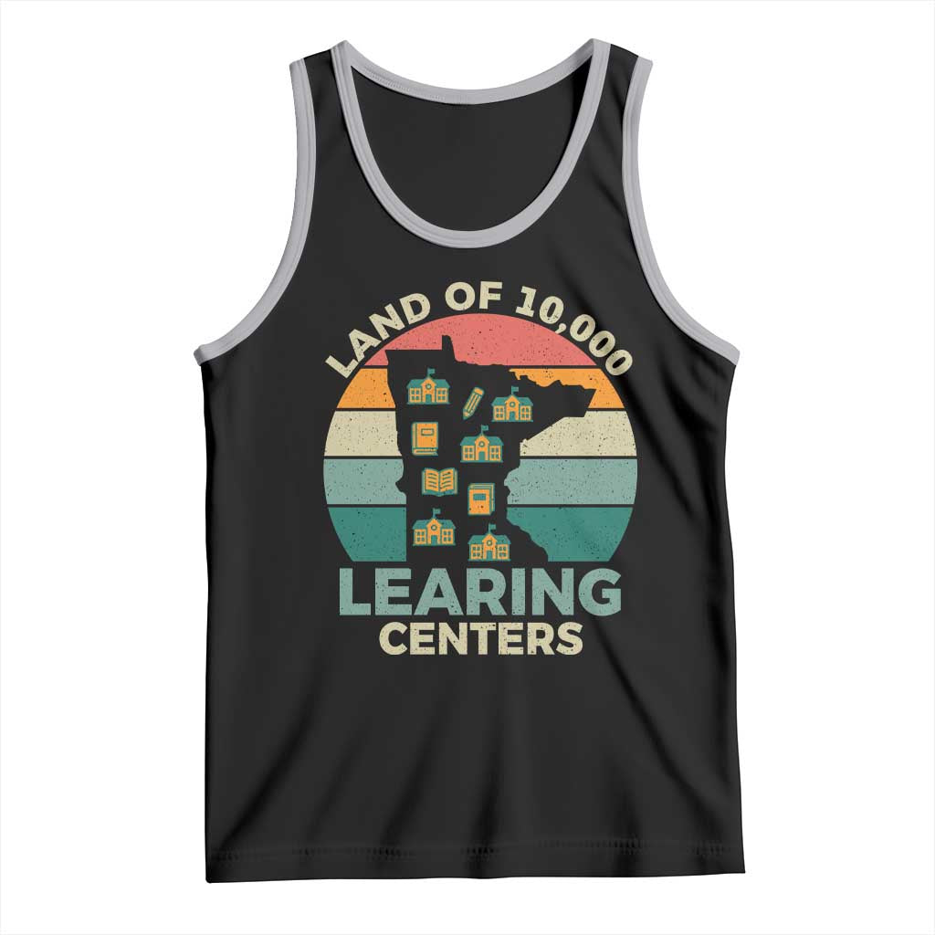 Funny Land Of 10000 Learing Center Tank Top Anti Scam Awareness TS11 Black Athletic Heather Print Your Wear