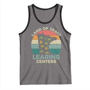 Funny Land Of 10000 Learing Center Tank Top Anti Scam Awareness TS11 Deep Heather Black Print Your Wear
