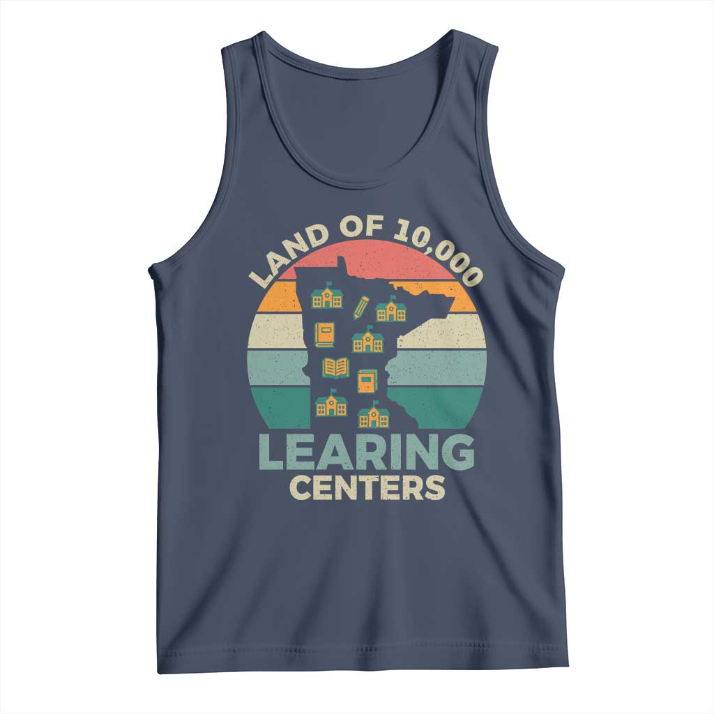 Funny Land Of 10000 Learing Center Tank Top Anti Scam Awareness TS11 Navy Print Your Wear