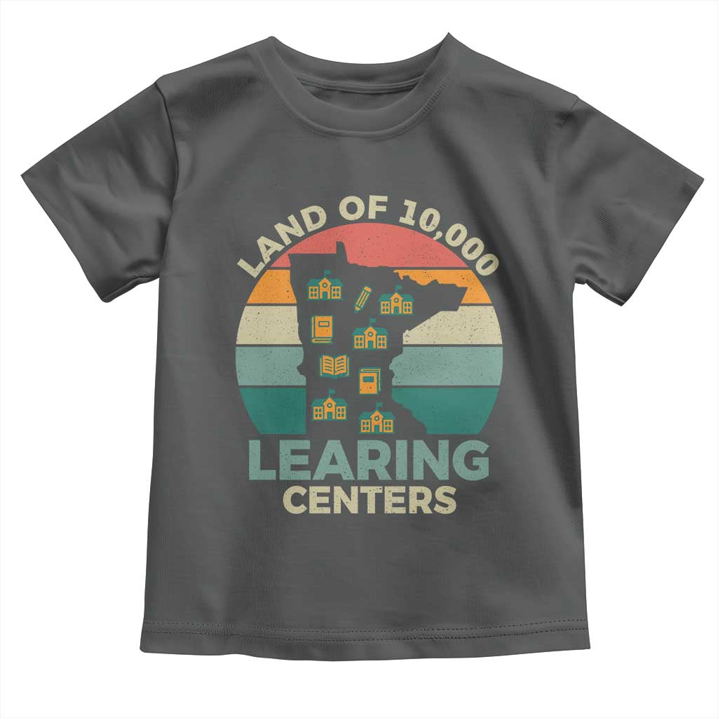 Funny Land Of 10000 Learing Center Toddler T Shirt Anti Scam Awareness TS11 Dark Heather Print Your Wear