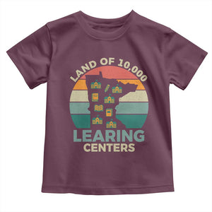 Funny Land Of 10000 Learing Center Toddler T Shirt Anti Scam Awareness TS11 Maroon Print Your Wear