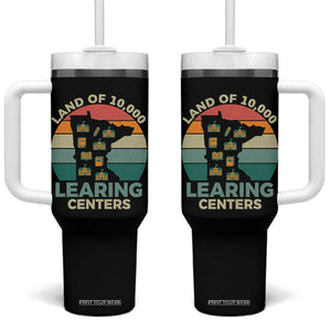 Funny Land Of 10000 Learing Center Tumbler With Handle Anti Scam Awareness TS11 One Size: 40 oz Black Print Your Wear