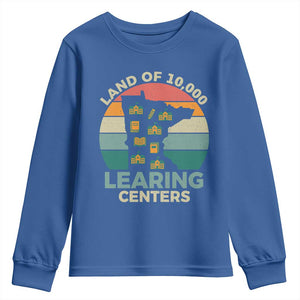 Funny Land Of 10000 Learing Center Youth Sweatshirt Anti Scam Awareness TS11 Royal Blue Print Your Wear