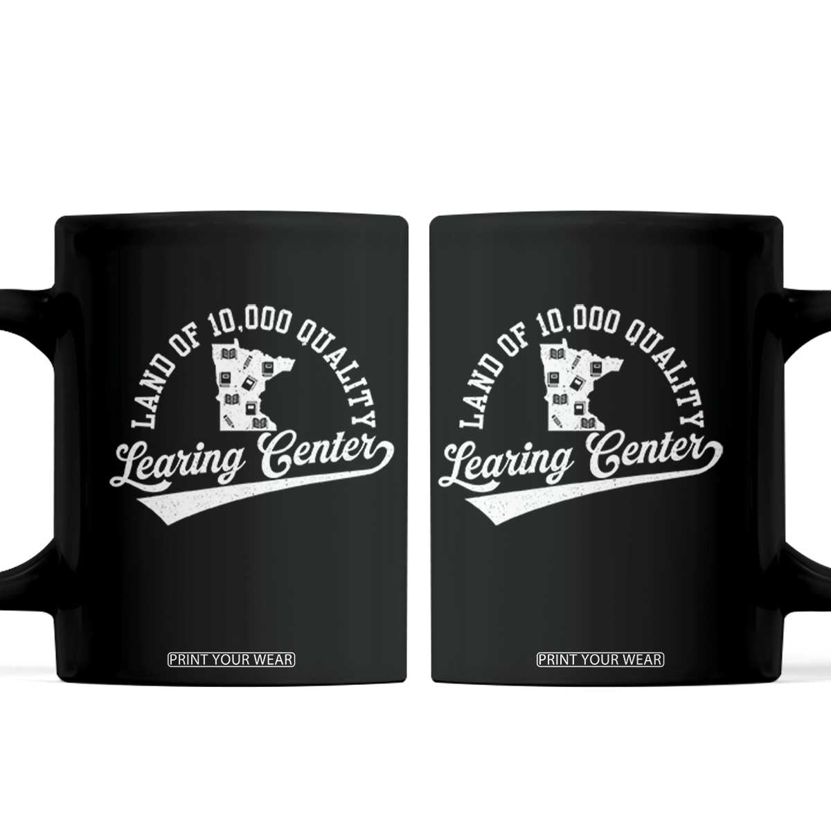 Funny Land Of 10000 Learing Center 2025 Coffee Mug Anti Scam Awareness School Quote TS11 Black Print Your Wear