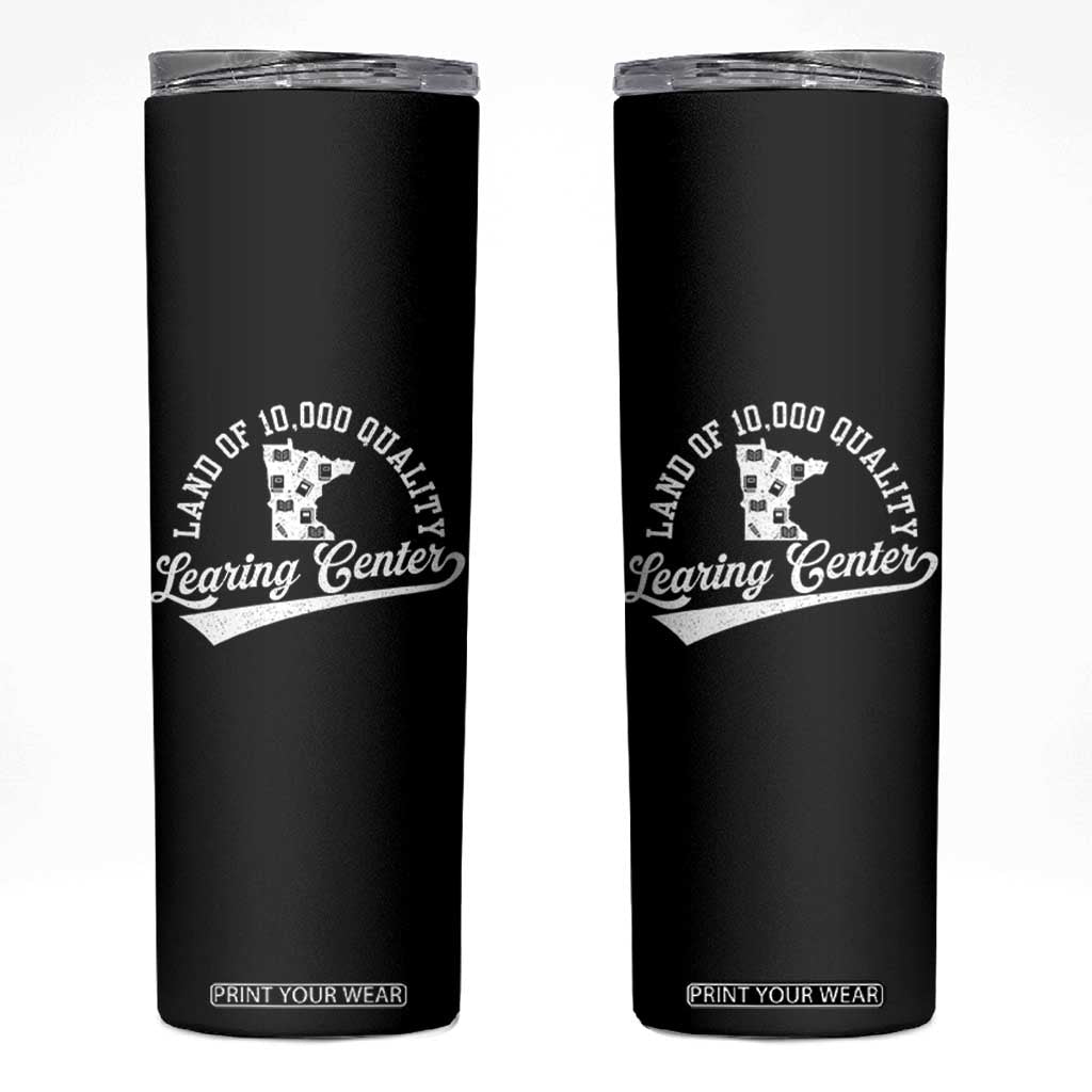 Funny Land Of 10000 Learing Center 2025 Skinny Tumbler Anti Scam Awareness School Quote TS11 Black Print Your Wear