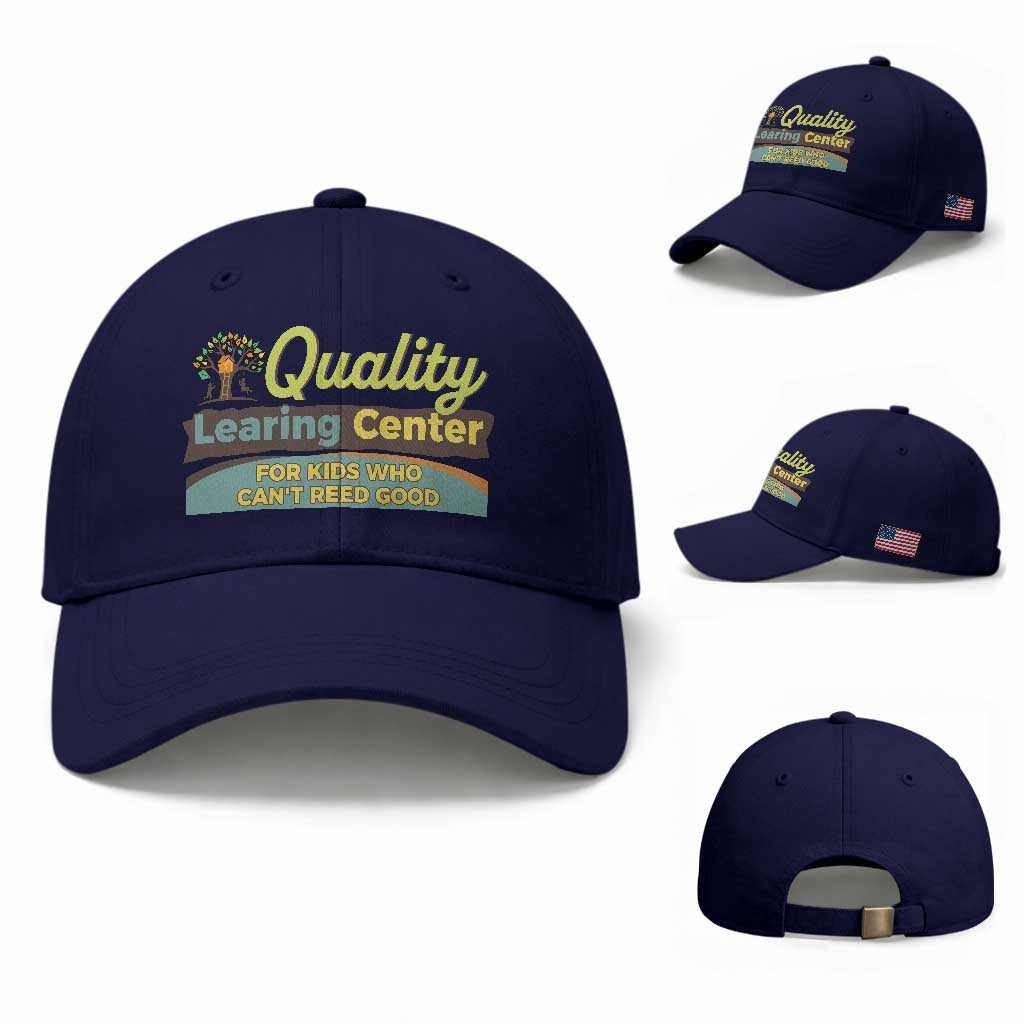 Funny Minnesota Learing Center For Kids Who Cant Reed Good Baseball Cap Anti Scam Awareness TS11 Baseball Cap Universal Fit Dark Blue Print Your Wear